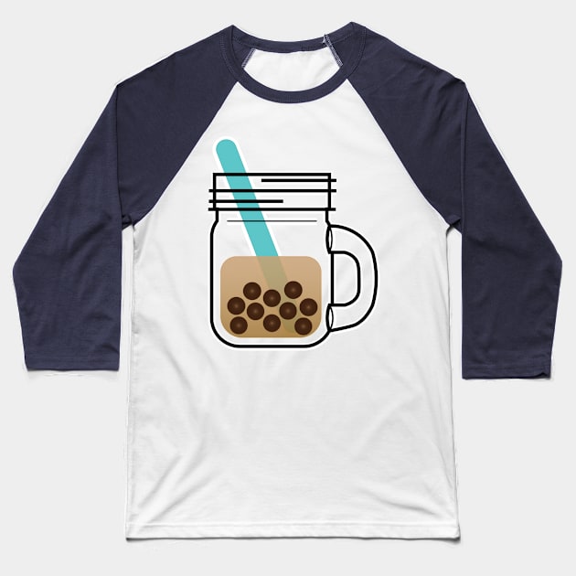 Boba Tea Baseball T-Shirt by geminope